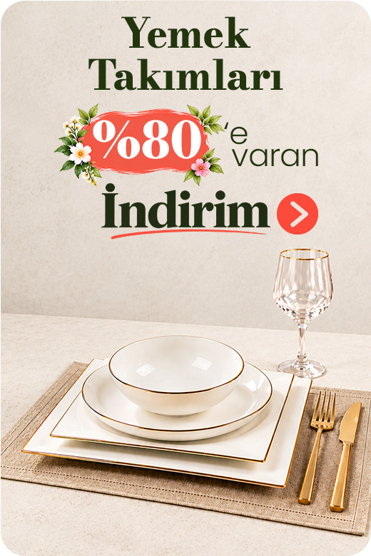 Yemek takımlarında %80'e varan indirim