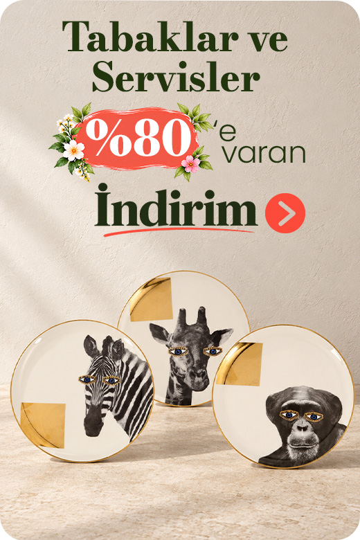 Tabaklar ve servislerde %80'e varan indirim