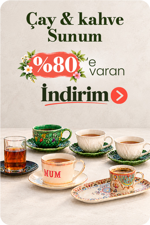 Çay ve kahve sunumunda %80'e varan indirim