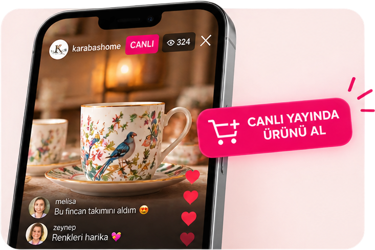 Canlı yayında ürünü al