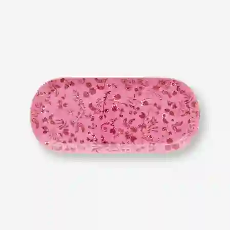 Resim Jolie Pembe Oval Kek Servis Tabağı 33 cm
