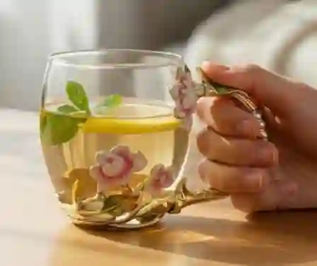 Resim Roy King Metalli Cam Kupa