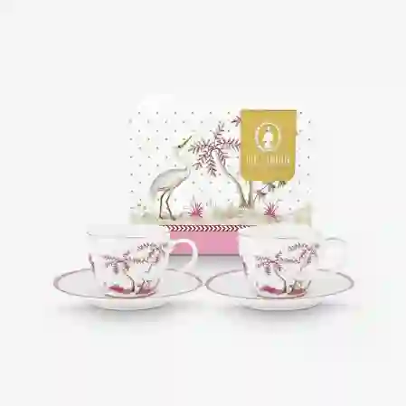 Resim Jolie İkili Pembe Kahve Fincanı Seti 120 ml.