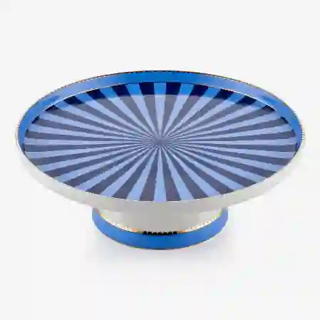 Resim Love Birds Mavi Mini Kek Standı 24 cm