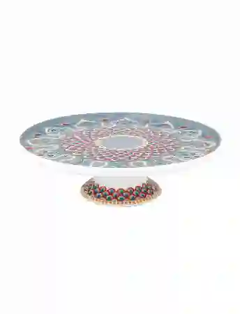 Resim Pip Studio Flower Festival Mavi Mini Kek Standı 21cm