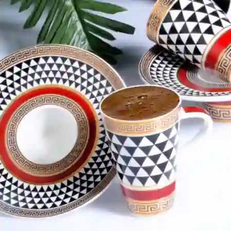 Resim Kosova Porselen 6'lı Kahve Takımı 10