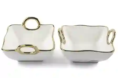 Resim Mikasa Moor Gold Rimli 2'li Kase 12X14X6Cm