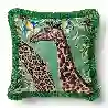 Resim Chiara Alessi IL Giardino Kadife Yastık 45x45cm - Zürafa &Chiara Alessi&