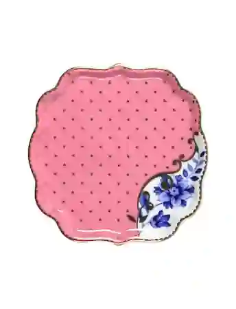 Resim Pip Studio Royal Pembe Çay Tabağı