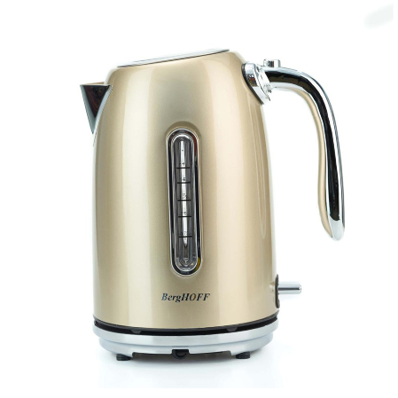 Resim Berghoff Gem Metallic 1.7 Litre Su Seviyeli Bej Kettle