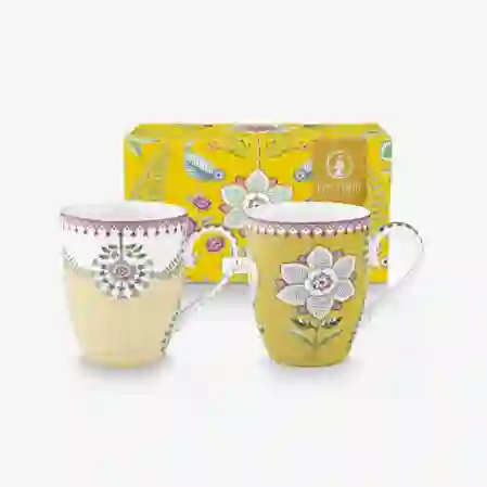Resim Lily & Lotus İkili Sarı Büyük Mug Seti 350 ml