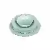 Resim Lucky Art Laurance Mint Yeşil Renkli New Bone China Yemek Takımı 24 Parça