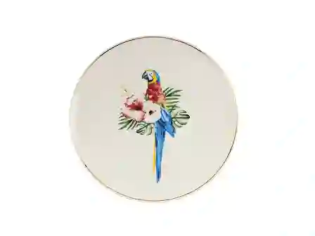 Resim Porland Exotic Desen Düz Tabak 20Cm