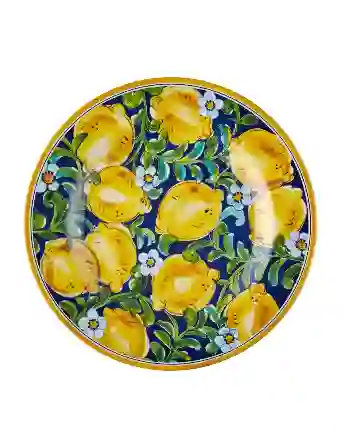 Resim Chiara Alessi Limoncello Mavi Tabak 23cm &Chiara Alessi&