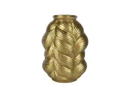 Resim Gold Dalgalı Vazo 25x33cm