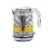 Resim Berghoff Gem Royal Margery 1.7 Litre Sari Siyah Desenli Su Isiticisi
