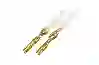 Resim Gold Beyaz 2li Mum 25cm