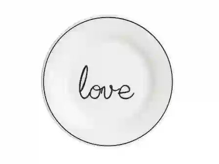 Resim Porland Hope Love Düz Tabak 17 Cm 04Lfh000391