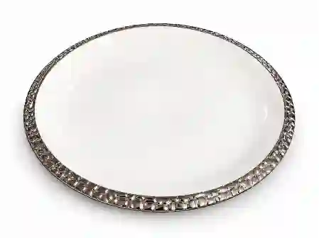 Resim Lamedore Mesh Beyaz Sılver Supla 31X31X2,5 Cm