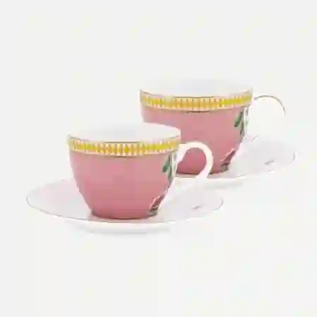 Resim Pip Studio La Majorelle İkili Pembe Kahve Fincanı Seti 120 ml