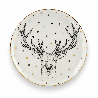 Resim Porland Forest Deer Düz Tabak 20Cm