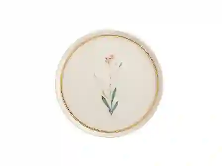 Resim Porland Botanical Desen Düz Tabak 21Cm 04Alm005046