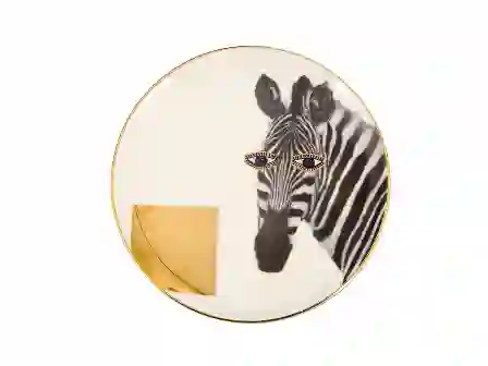 Resim Porland Wild Life Zebra Düz Tabak 20Cm 04Alm005134