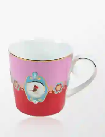 Resim Pip Studio Love Birds Kırmızı Pembe Porselen Kupa 150ml