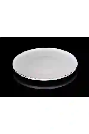 Resim HAZEL YEMEK TABAK 21 CM GERÇEK KREM- ALTIN