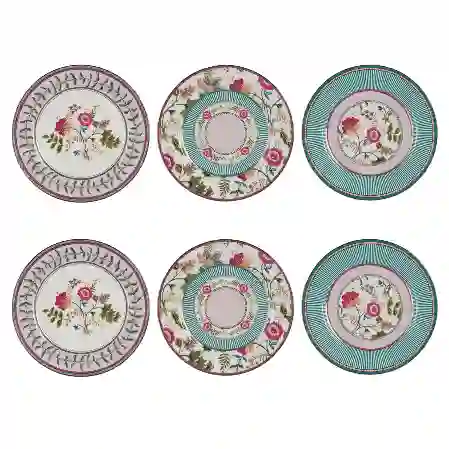 Resim Florıne Bone 20 Cm 6Lı Tabak Seti