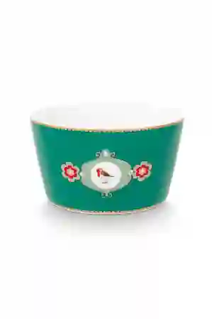 Resim Pip Studio Love Birds Yeşil Kase 15cm