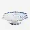 Resim Pip Studio Mavi Beyaz Porselen Kek Standı 24cm Royal White Collection