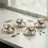 Resim Lucky Art Velora Bone 4Lu Kahve Fıncanı Setı 80Cc
