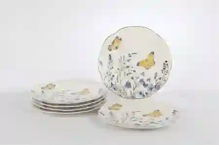 Resim Mikasa Moor Butterfly Lovers 6lı Pasta Tabağı 20cm