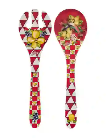 Resim Portofino Mavi Kuş & Meyve Salata Servis Seti &Chiara Alessi&