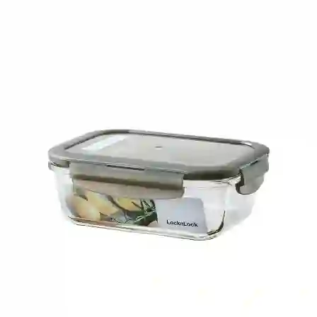 Resim LocknLock Euro Gri Kapak Saklama ve Fırın Kabı 630mL