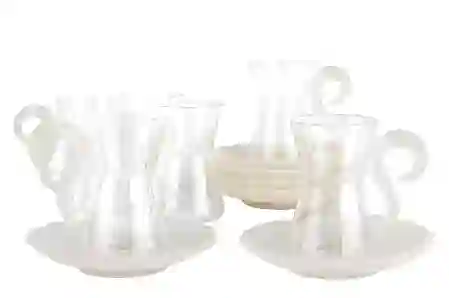 Resim Mikasa Moor 6lı Pembe Kuğu Saplı Cam Çay Seti