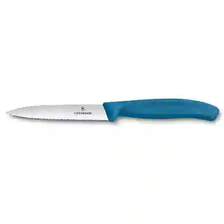 Resim Victorinox Swıss Classıc Soyma Bıçağı 10Cm Tırtıklı,Mavi