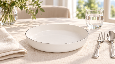 Resim Porland Chopin Platin Çukur Tabak 19Cm