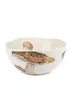 Resim Amorf Turuncu Seramik Kase 31x14cm