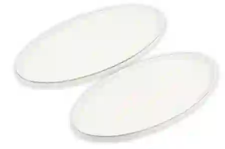 Resim MIKASA Silver Modern 2'li Kayık  Tabak 31x16cm 36x18cm