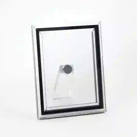 Resim Mikasa Moor Kristal Siyah Şeffaf Çerçeve 18X13X23Cm