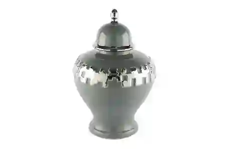 Resim Mikasa Moor Silver Şeritli Gri Küp 24x24x36cm