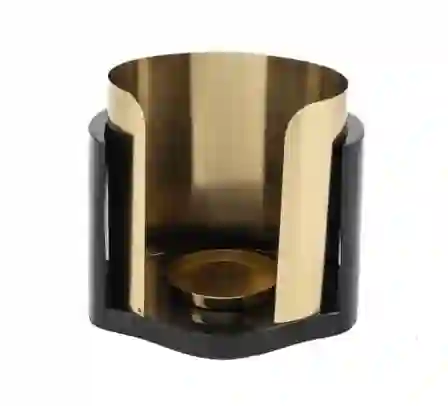Resim Siyah Gold Mumluk 15x11x14cm