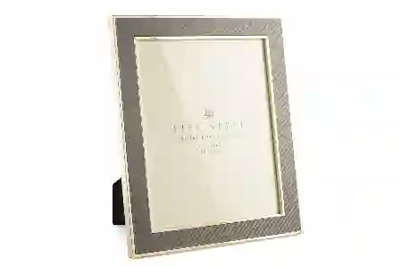 Resim Gold Kenarlı Gri Kumaş Çerçeve 20x25cm