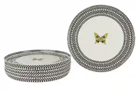 Resim Monarch Siyh Beyz 6lı Servs Tabağı 28cm