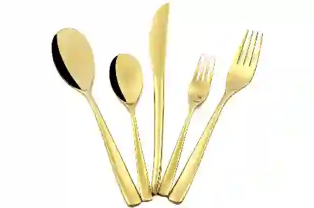 Resim Mikasa Moor Brillante Gold 30 Parça Çatal Kaşık Bıçak Seti