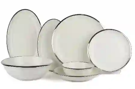 Resim Mikasa Moor Silver Narrow 27 Parça Yemek Takımı