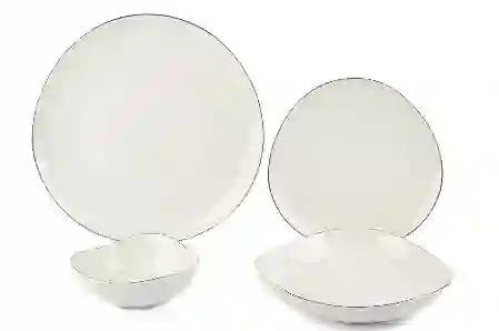 Resim Mikasa Moor Triangular Gold 6 Kişilik 24 Parça Yemek Takımı