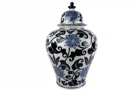 Resim Mikasa Moor Blue Blanc Kapaklı Küp 38x60cm